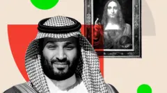 Wani hoton Mohammed bin Salman da ke nuna shi kusa da Salvator Mundi
