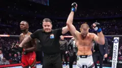 Adesanya lose UFC middleweight title fight 