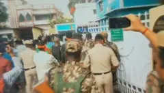 আগরতলায় বাংলাদেশের সহকারী হাইকমিশনের সামনে বিক্ষোভ