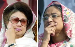 শেখ হাসিনা ও খালেদা জিয়া 