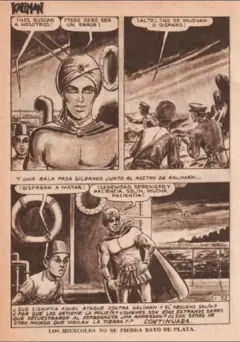 Una página de "Kalimán, el hombre increíble"