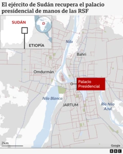 Mapa de la ciudad de Jartum