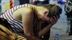 Mujer israelí llorando