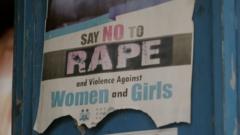 女性の強姦に反対するポスター