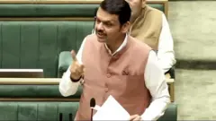देवेंद्र फडणवीस विधीमंडळात भाषण करताना.