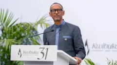 Perezida Kagame avuga ijambo mu muhango wo Kwibuka