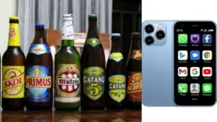 Ishusho y'inzoga na telephone