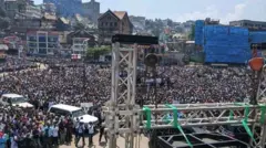 Abantu ibihumbi bari bitabiriye inama yahamagajwe na AFC/M23 y'abatuye i Bukavu