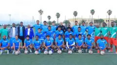 ኤርትራ ካብ መጻረዩ ዋንጫ ሃገራት ኣፍሪቃ 18 ዓመታት ቦዅራ ድሕሪ ምጽናሕ’ያ ሎሚ ረቡዕ ኣብ ኣብ ሞሮኮ ከተማ መኽነስ ነታ ብስዋዚላንድ እትፍለጥ ዝነበረት ኤስዋቲኒ ኣብ ቀዳማይ ቅድመ መጻረዪ ውድድር 2027 ክትገጥማ።