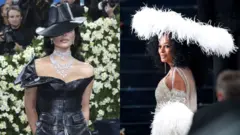 Ким Кардашьян и Дайана Росс во время Met Gala 2025