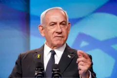 Retrato do primeiro-ministro de Israel, Benjamin Netanyahu