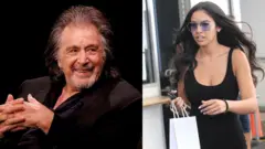 Al Pacino and his partner Noor Alfallah
