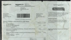 Documento en el que figura una dirección de Epstein