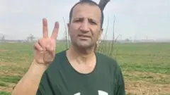 عکسی از آقای نجفی که حقوق بشر در ایران منتشر کرده است 