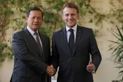 มาครง กับฮุน มาเนต