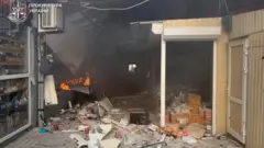 Разрушения в Никополе (фото Прокуратуры Украины)