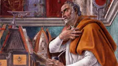 Pintura de Santo Agostinho. 