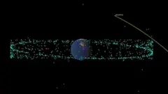 Animação mostra a distância do asteroide Apophis e da Terra