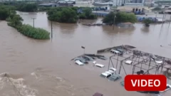 அமெரிக்காவில் வெள்ளத்தில் மூழ்கிய டெக்சாஸ் - டிரோன் காட்சிகள்