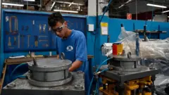 Trabalhador em pequena indústria