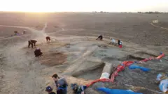 The excavation site in Iraq, 2022