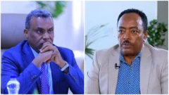 የኬንያ የብሔራዊ መረጃ አገልግሎት ዳይሬክተር ጄኔራል ኑረዲን ሐጂ እና የኢትዮጵያ ብሔራዊ መረጃና ደኅንነት አገልግሎት ዳይሬክተር ጄኔራል አምባሳደር ሬድዋን ሁሴን