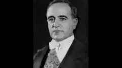 Getúlio Vargas em retrato em preto e branco