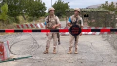 Rusiya əsgərləri Ağdam-Əsgəran yolunda