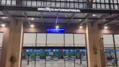 पोखरा विमानस्थलमा 