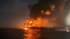 ዩክረይን ኣብ ፀሊም ባሕሪ ታንከራት ነዳዲ ሩስያ ኣቃጺላ