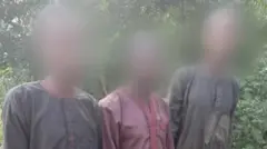 Awọn afurasi ajinigbe mẹta