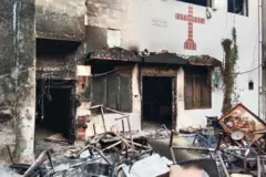 পুড়িয়ে দেয়া গির্জা
