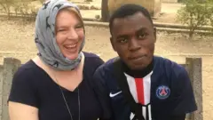 Woman and man