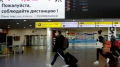 the airport