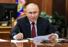 O presidente russo Vladimir Putin em 11 de dezembro de 2025