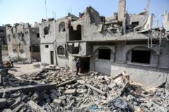 estructuras destruidas en gaza por la guerra