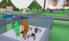 AI agents in a virtual world