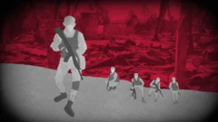 Illustration von Wehrpflichtigen auf dem Schlachtfeld