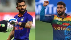 ভিরাট কোহলি ও ওয়ানিন্দু হাসারাঙ্গা