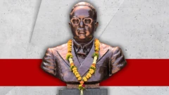 कोल्हापुर के बिंदू चौक पर मौजूद बाबासाहेब आंबेडकर की प्रतिमा (फ़ाइल फ़ोटो)