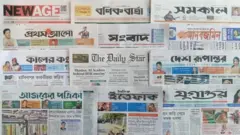 ঢাকা থেকে প্রকাশিত সংবাদপত্র।