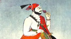 छत्रपती संभाजी महाराज यांचं चित्र (डॉ. कमल गोखले यांच्या पुस्तकातून)
