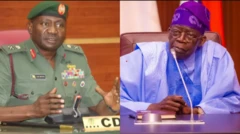 Ọgagun agba Christopher Musa ati Aarẹ Bola Tinubu