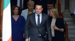 Лео Варадкар с членами правительства Ирландии 20 марта 2024 года