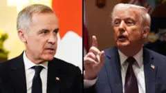 ਕੈਨੇਡਾ ਦੇ ਪ੍ਰਧਾਨ ਮੰਤਰੀ ਮਾਰਕ ਕਾਰਨੀ ਅਤੇ ਅਮਰੀਕਾ ਦੇ ਰਾਸ਼ਟਰਪਤੀ ਡੌਨਲਡ ਟਰੰਪ