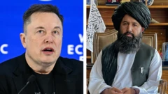 د ندا محمد نديم او ايلان مسک يو ځای کړل شوی عکس