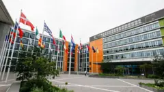 Luxembourg'daki Avrupa Parlamentosu binası.