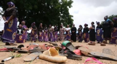 Aworan afihan bata awọn eeyan to wa nilẹ lẹyin ti ajinigbe ko wọn salọ