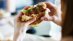 Vegan hamburger