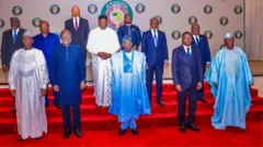 Ecowas leaders wey president Bola Tinubu dey lead